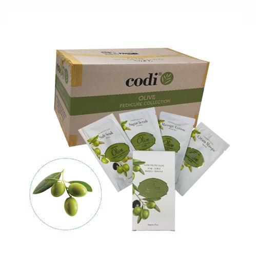 Codi K-Beauty Premium Pedicure Collection Deluxe 4 Steps - Olive - Case of 120