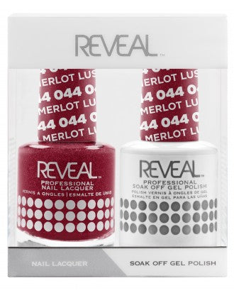 Bộ đôi sơn bóng và gel Reveal - 044 Lush Merlot