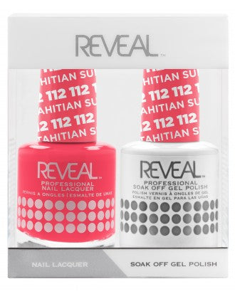 Reveal Duo Gel and Nail Lacquer Set - 112 Tahitian Sunset