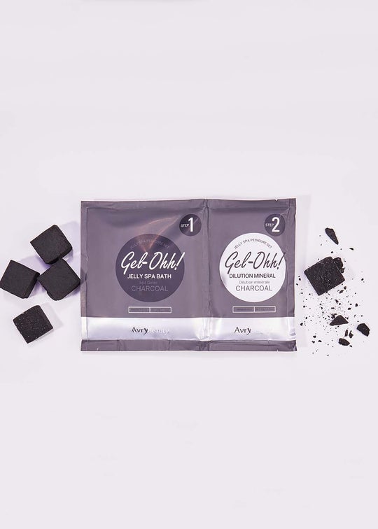 Avry Beauty Gel-Ohh Jelly Spa Bath - Charcoal Detox - Box of 30