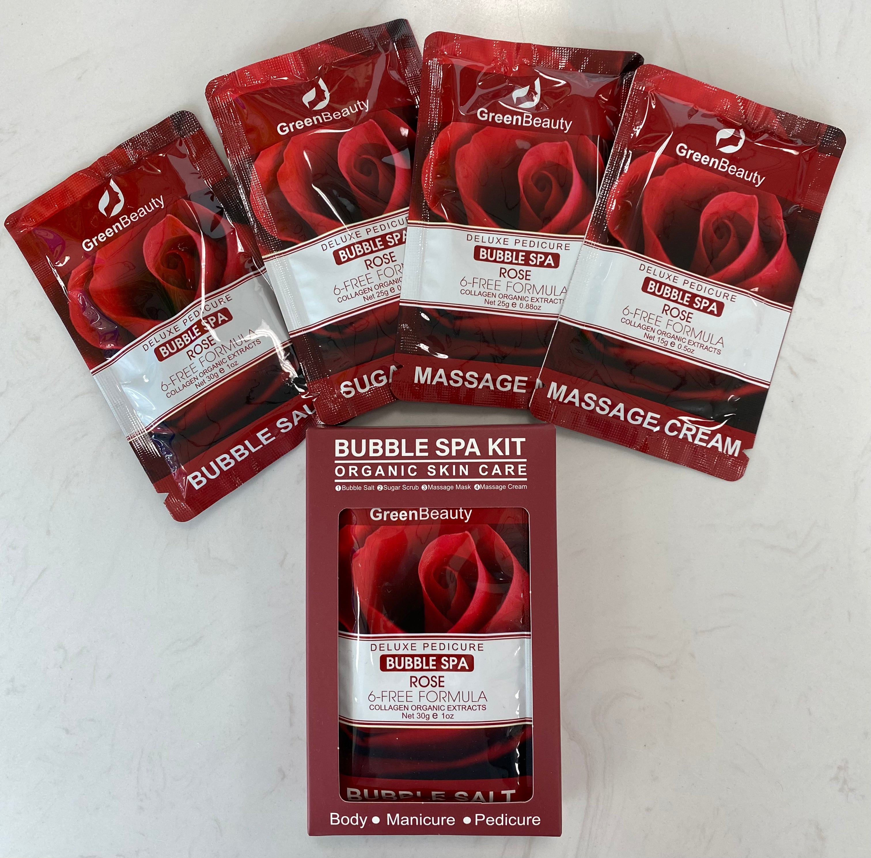 GreenBeauty Spa Bubble 4 In 1 - Rose - 1 Kit