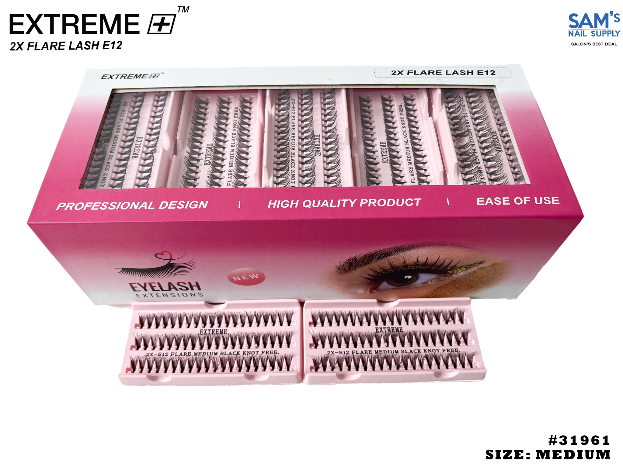 Extreme 2X Flare Lash E12 Medium - Hộp 