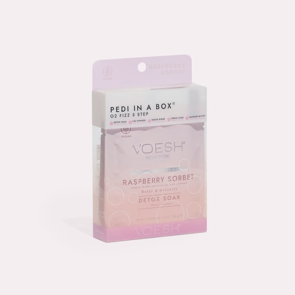 VOESH Pedi in a Box O2 Fizz 5 Step - Raspberry Sorbet 