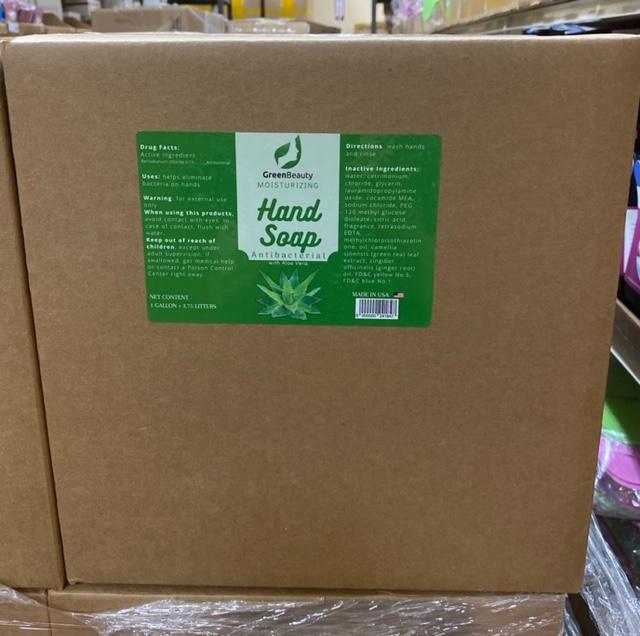 GreenBeauty Hand Soap, Soothing Aloe Vera - Case of 4 Gals